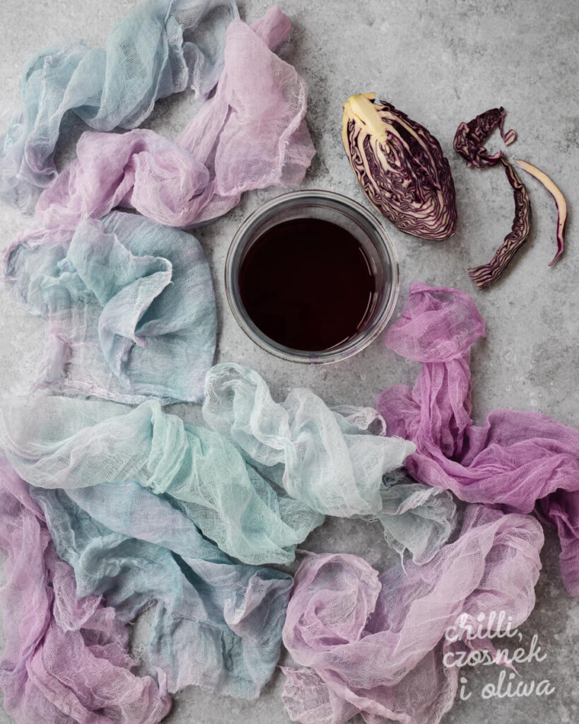 Jak ufarbować ściereczki do fotografii kulinarnej - jak uzyskać różne kolory