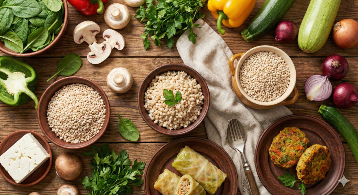 Wegetariańskie przepisy z kaszą jęczmienną w roli głównej